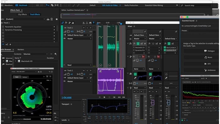 Adobe Audition audio Screenshot