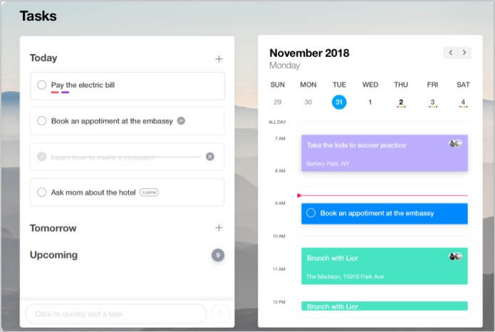 Any.Do best calendar app for Mac