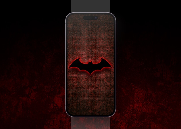 Classic Batman logo wallpaper for iPhone