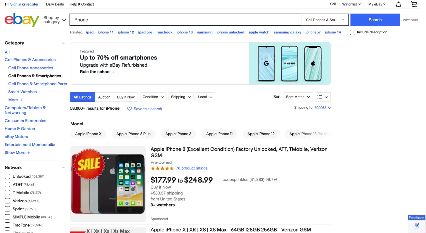 ebay refurbished iphone