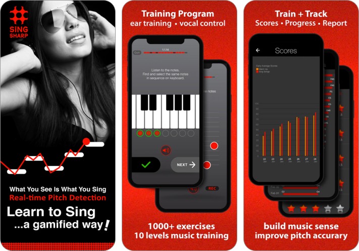 learn to sing iphone and ipad app screenshot