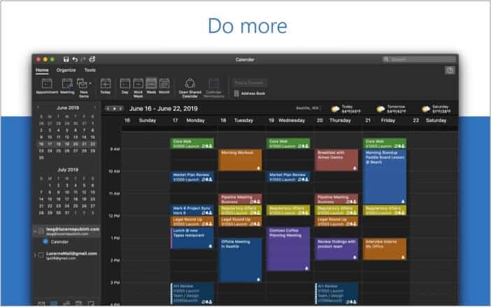 Microsoft Outlook best calendar app for Mac