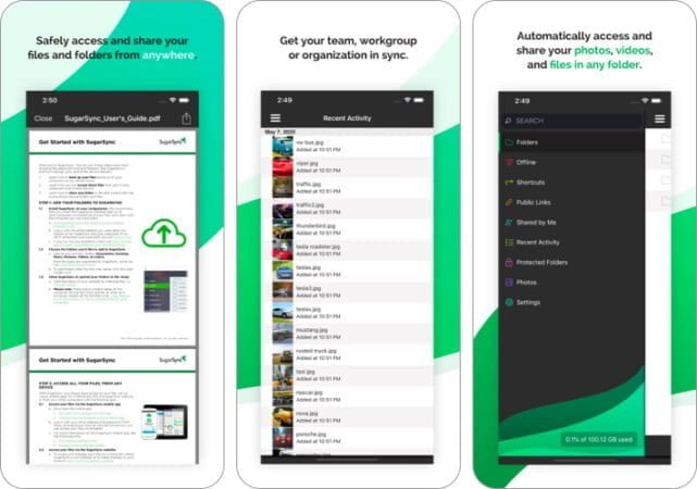 SugarSync cloud storage app for iPhone and iPad